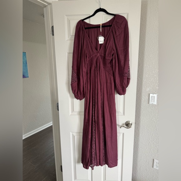 southwest lace maxi dress free people Free People SOUTHWEST LACE MAXI DRESS Ivory Plum